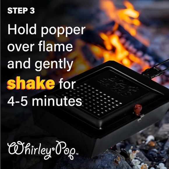 Traditional shake and pop outdoor popcorn popper - Picture 6 of 8